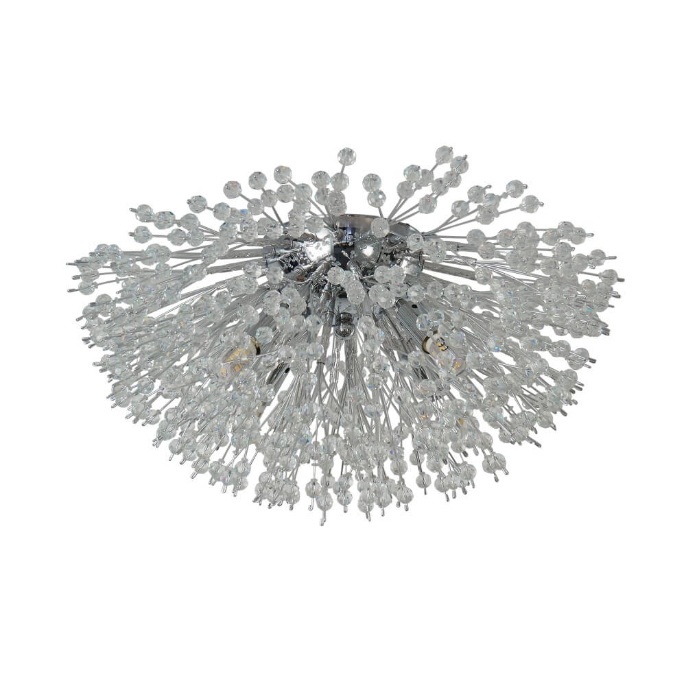Design ceiling lamp Sunburst Ø 29cm chrome
