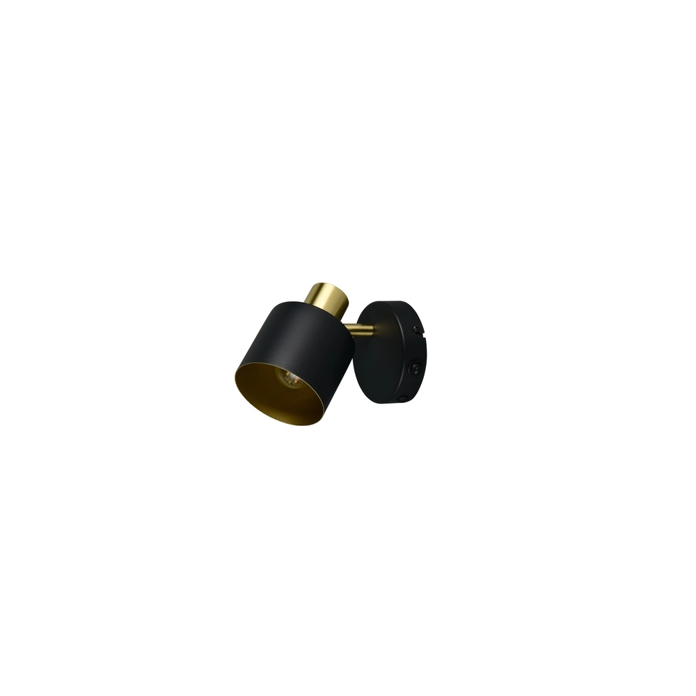Wall spotlight Eva black with gold Trio 4017807654646