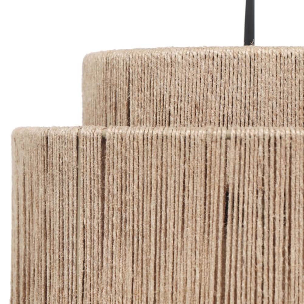 Dining room pendant lamp Smilla with rope caps Trio 4017807617689