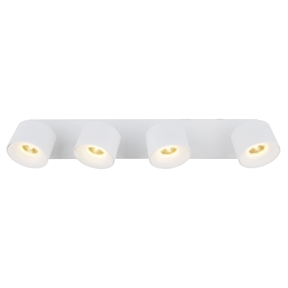 Sleek ceiling lamp Rae 4-light white Globo 9007371447657