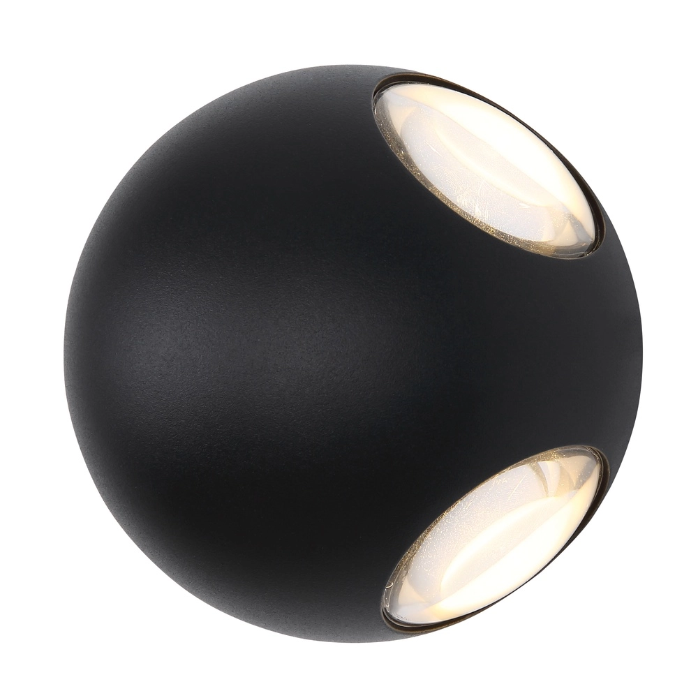 Round wall lamp Slice Black