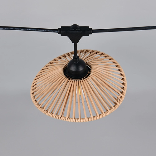 String lights Chain black with brown 600cm Trio 4017807697612