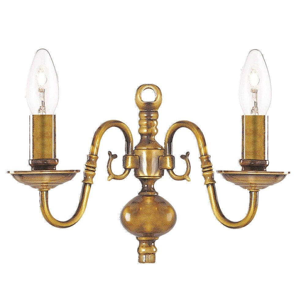 Brass wall lamp Flemish