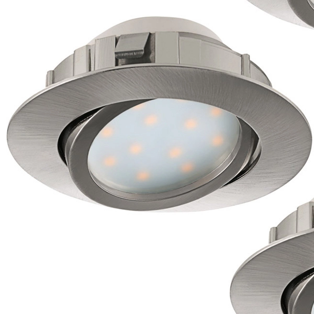 Led ceiling spot Pineda Round (3x) 3x6w - 3000K - 8.4cm nickel Eglo 9002759958534