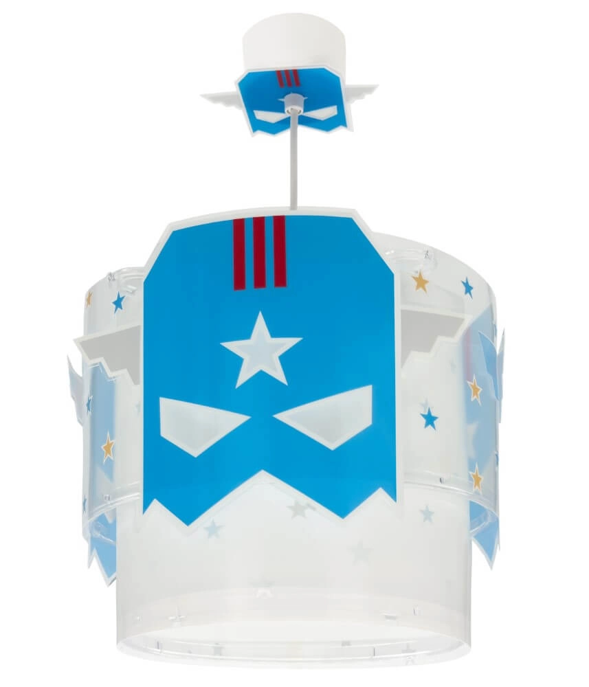 Children's room pendant lamp Blue Hero Ø 26cm