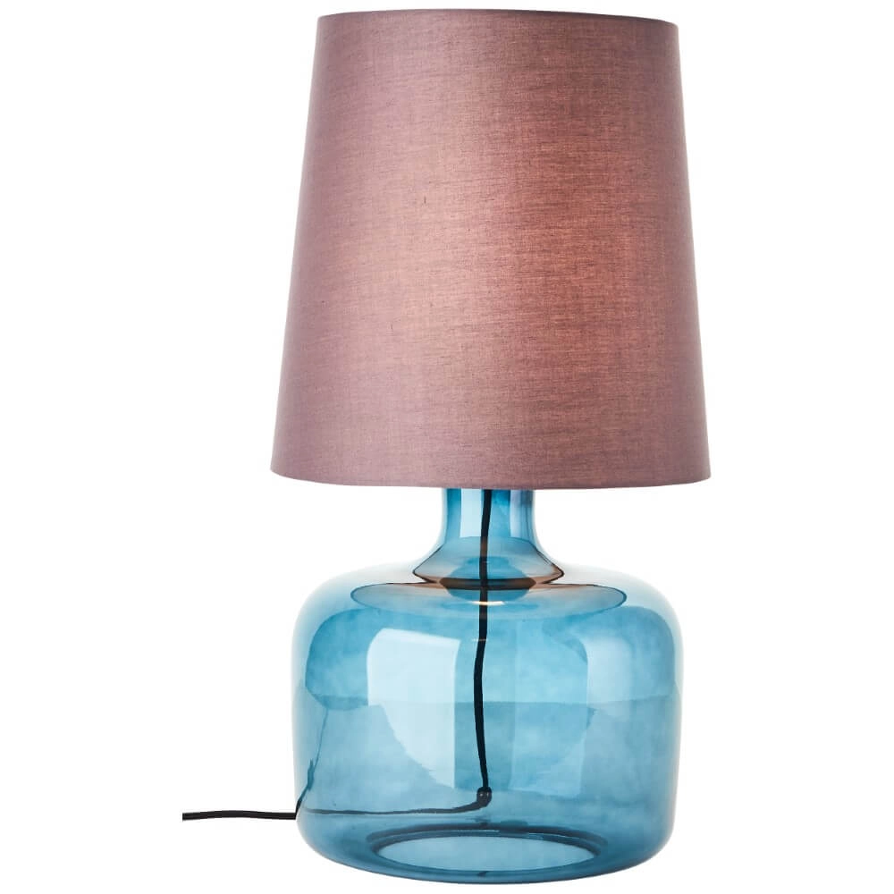 Table lamp Hydra blue with taupe