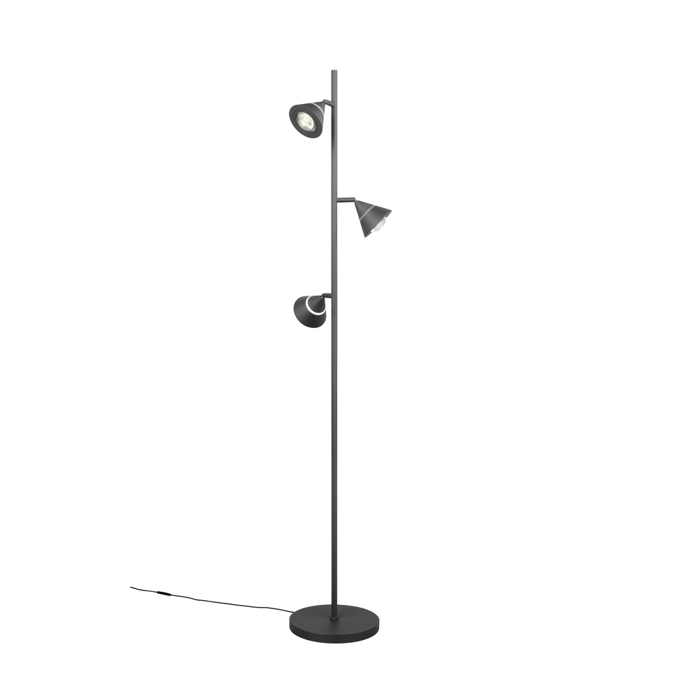 Floor lamp Romeo black Trio 4017807675399
