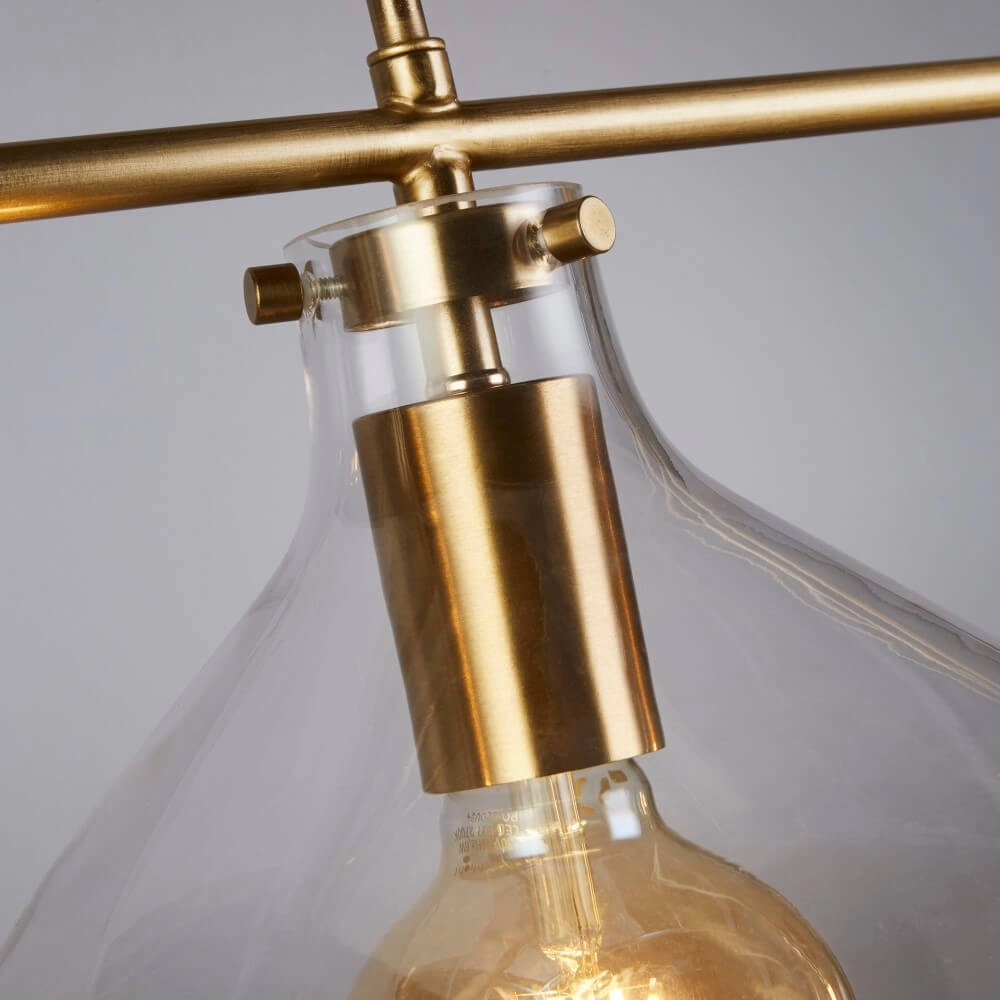 3-light pendant lamp Margarita gold Searchlight 5053423243085