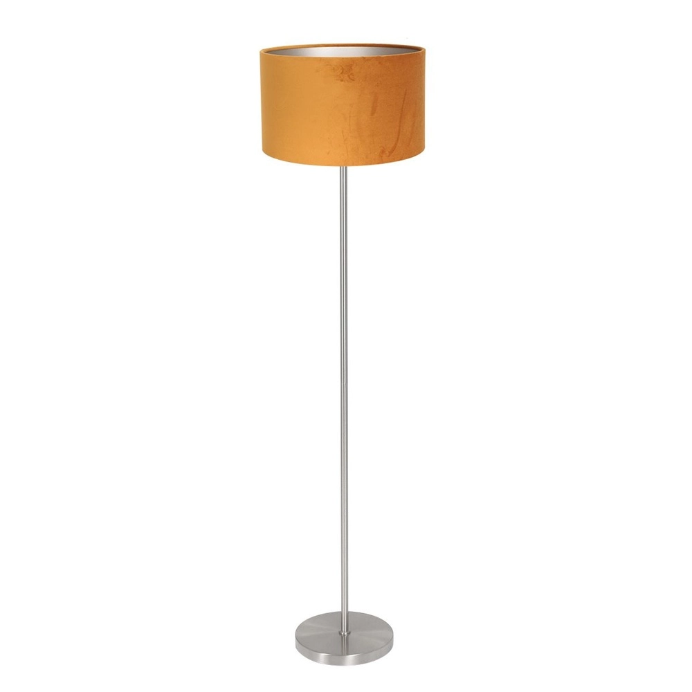 Floor lamp Noor with golden cap