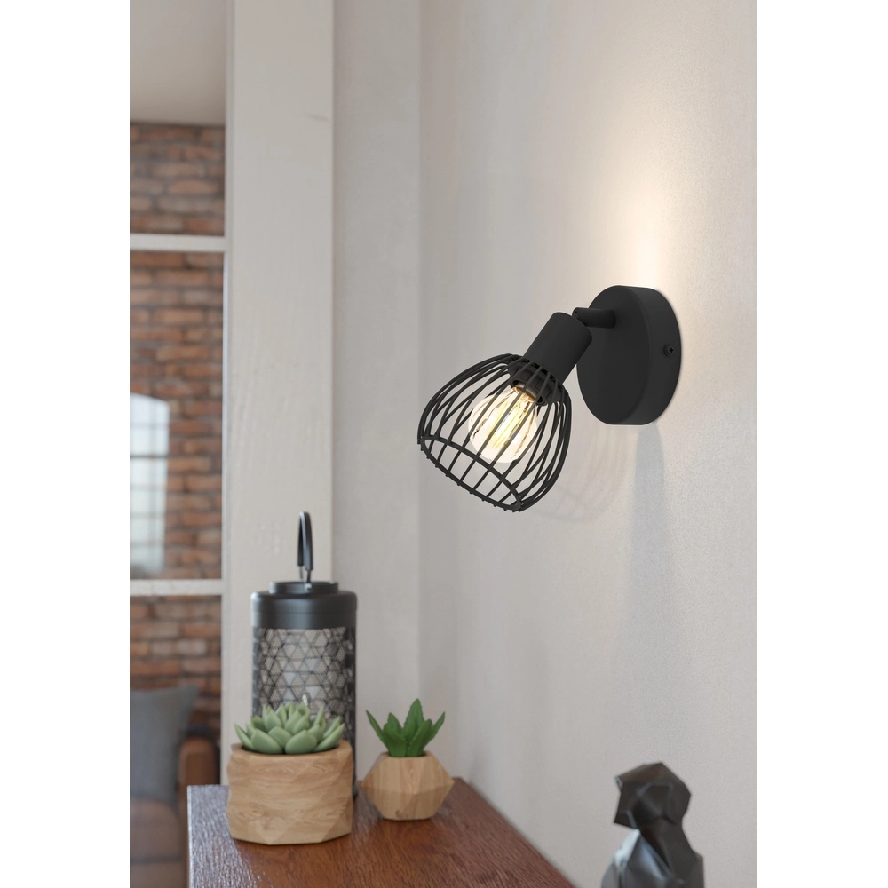 Wire lamp spotlight Sonnino black - E14 Eglo 9008606306022