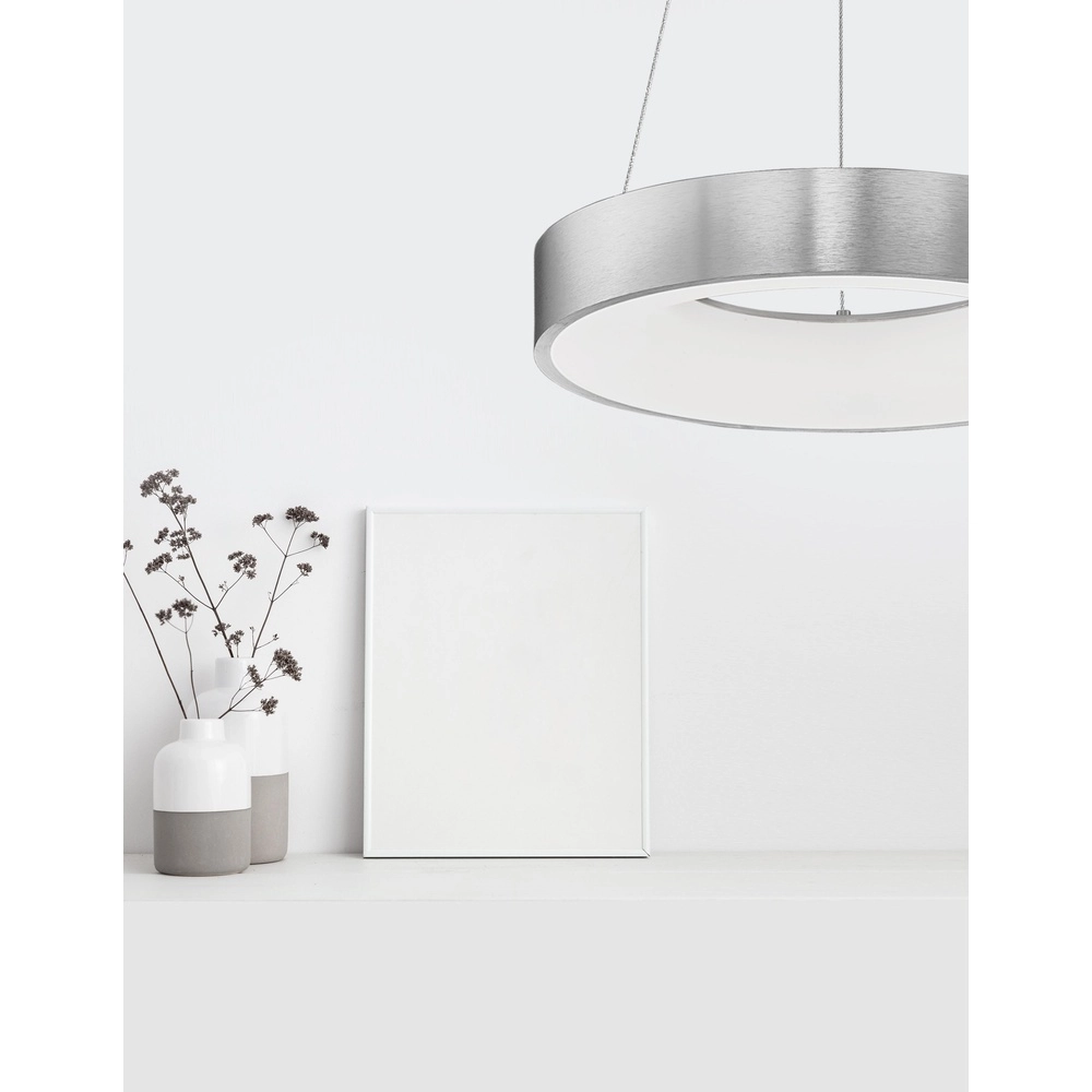 Pendant lamp Rando Thin silver grey Ø 38cm Lyora 5212017420183