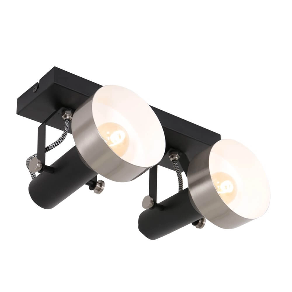 Double ceiling lamp Acier Steinhauer 8712746151459