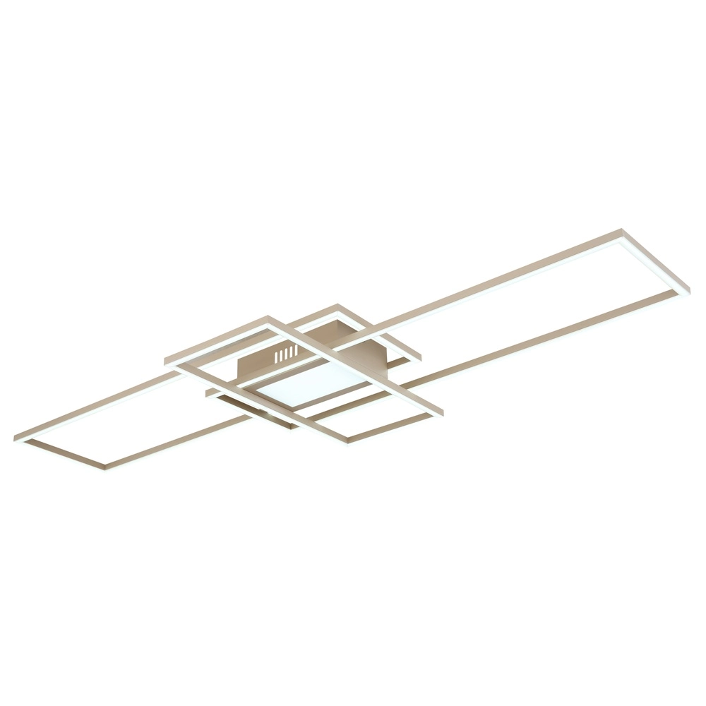 Sand brown ceiling lamp Saunders elongated Globo 9007371593354