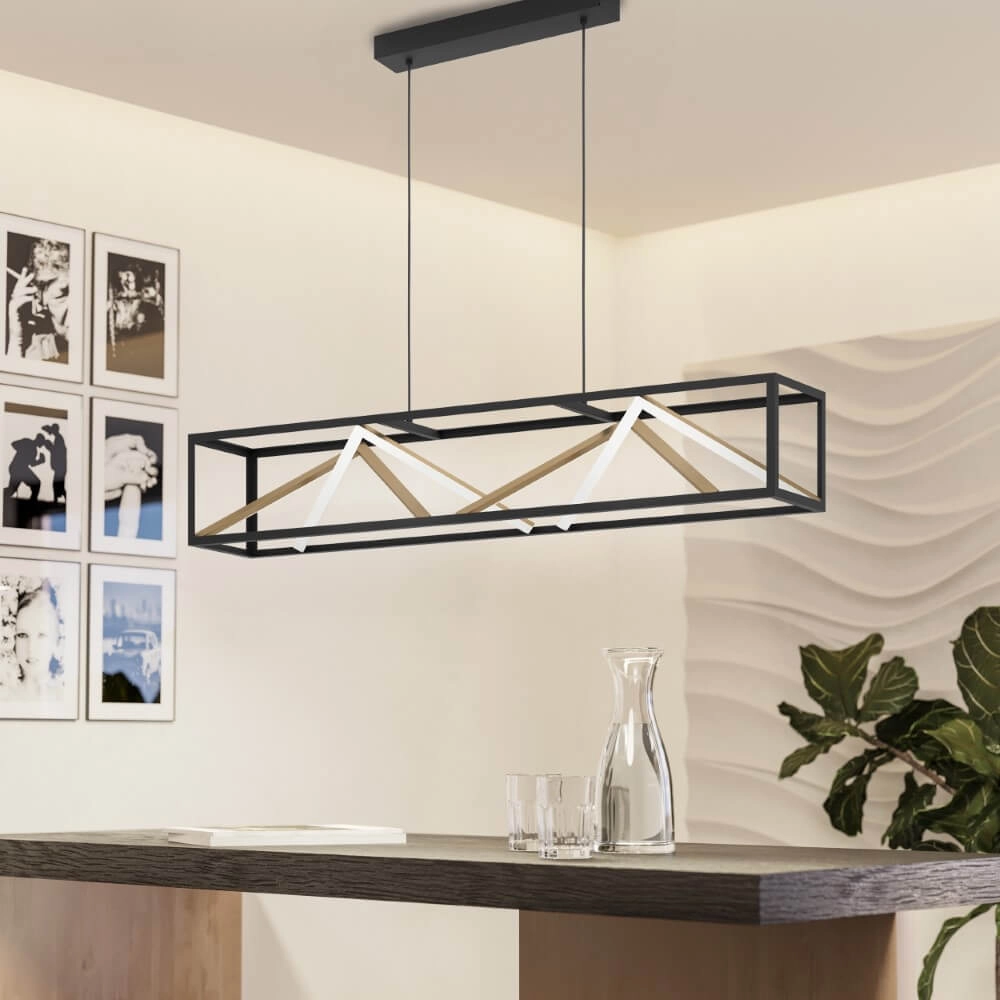 Design hanging lamp Penela black with gold Stars of Light 9008606313754
