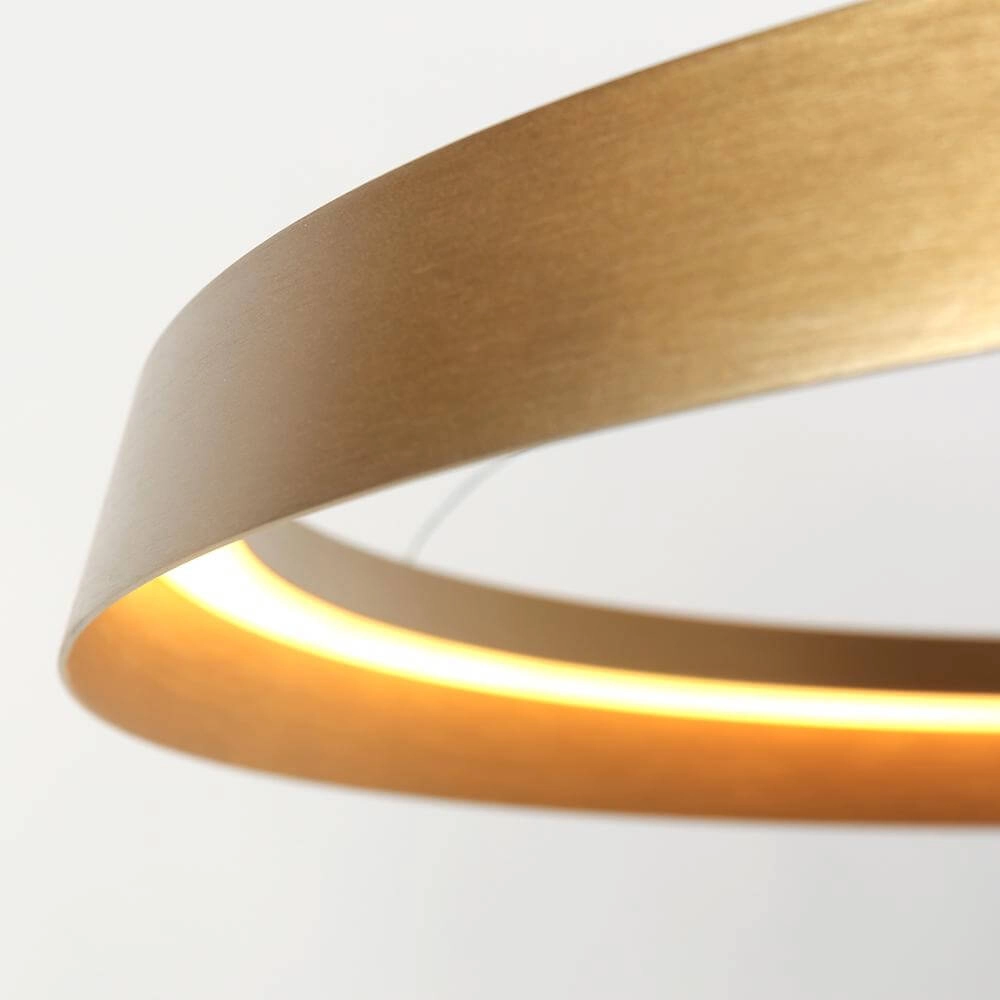 Sleek pendant lamp Ringlux gold Ø 60cm Steinhauer 8712746171969