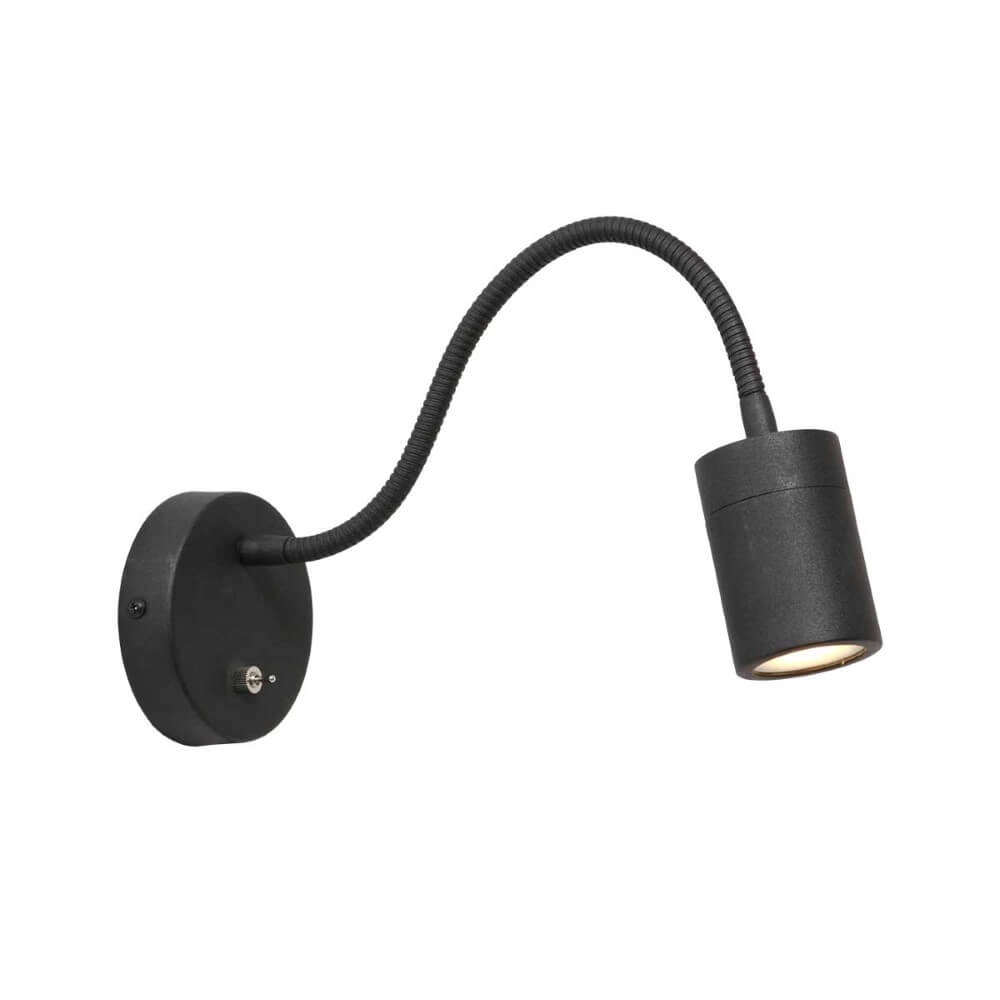 Bedside lamp flexible Upround black