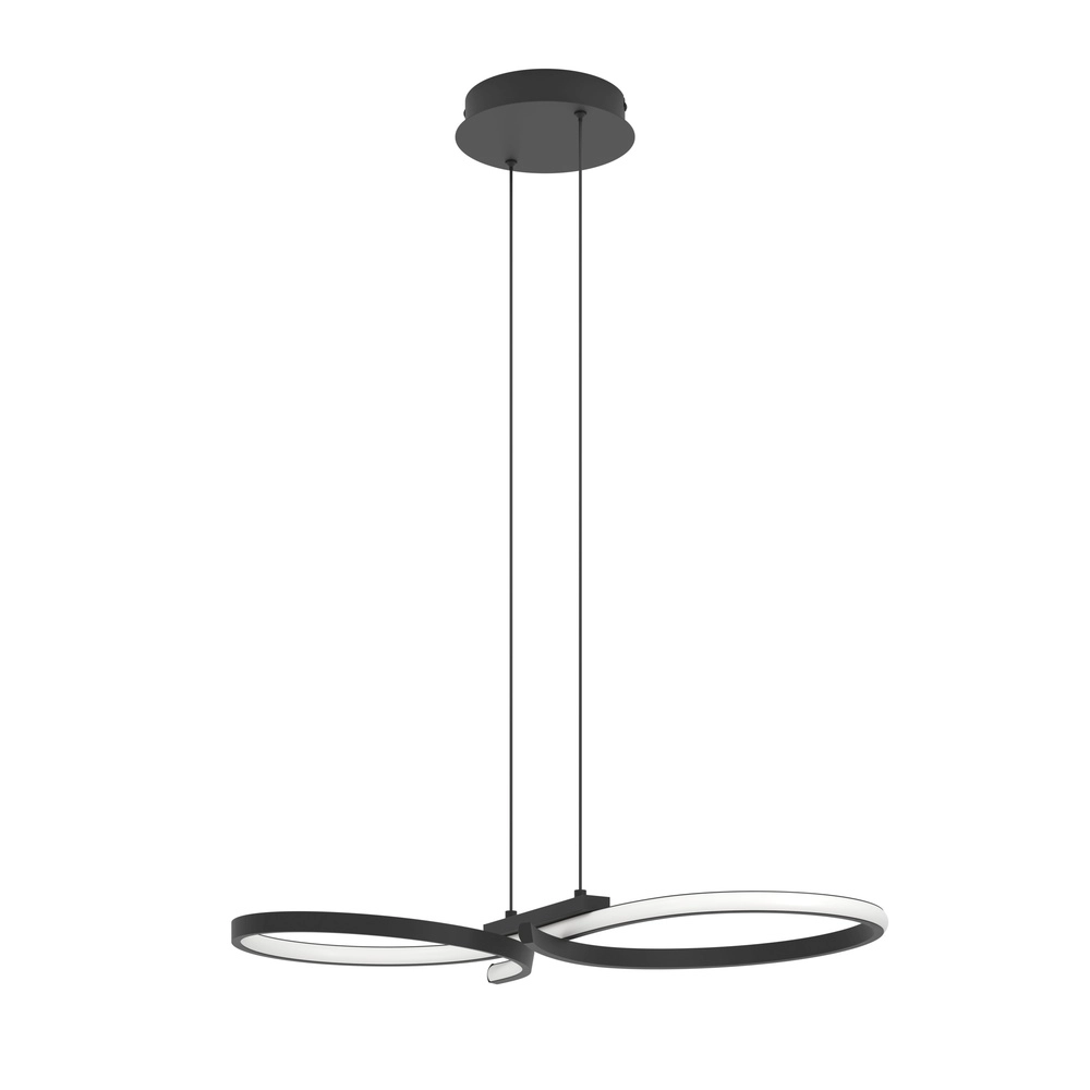 Modern led wall lamp Serpins 66cm - black