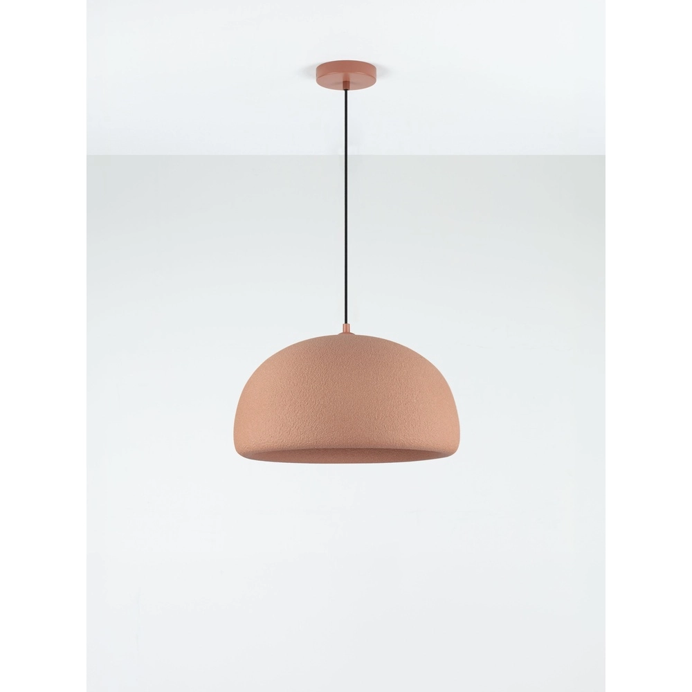 Modern pendant lamp Davo terracotta Ø 43cm Lyora 5212017495648