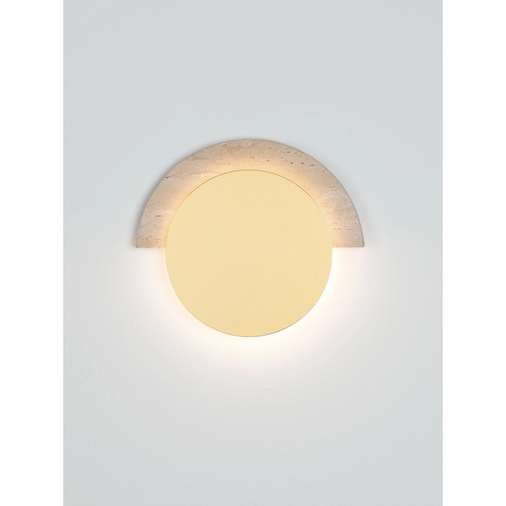 Design wall lamp Molli travertine Ø 17cm Lyora 5212063501300