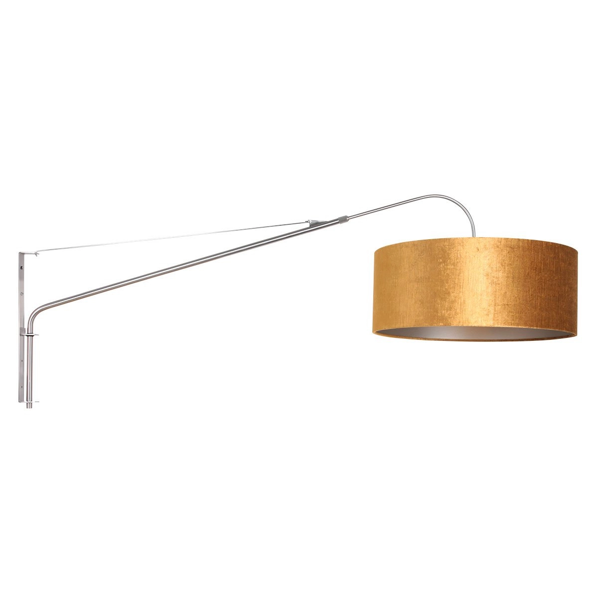 Wall reading lamp Elegant Classy with gold velvet Steinhauer 8712746146028