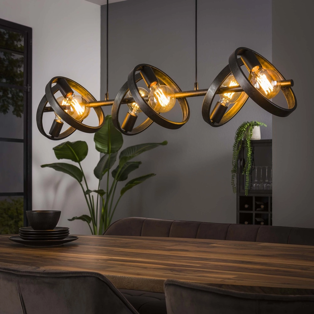 Rings pendant light dining table Hover charcoal - Ø 26cm
