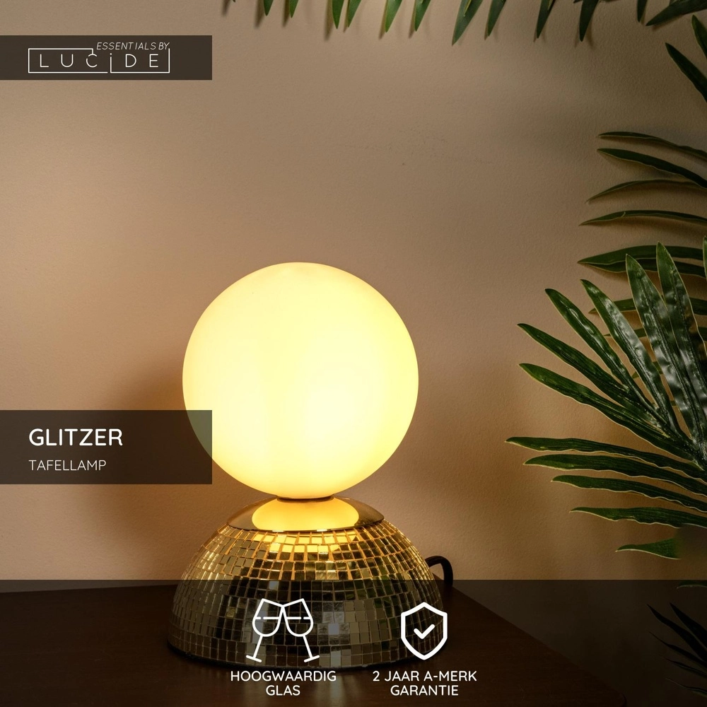 Table lamp Glitzer Gold Lucide 5411212106506