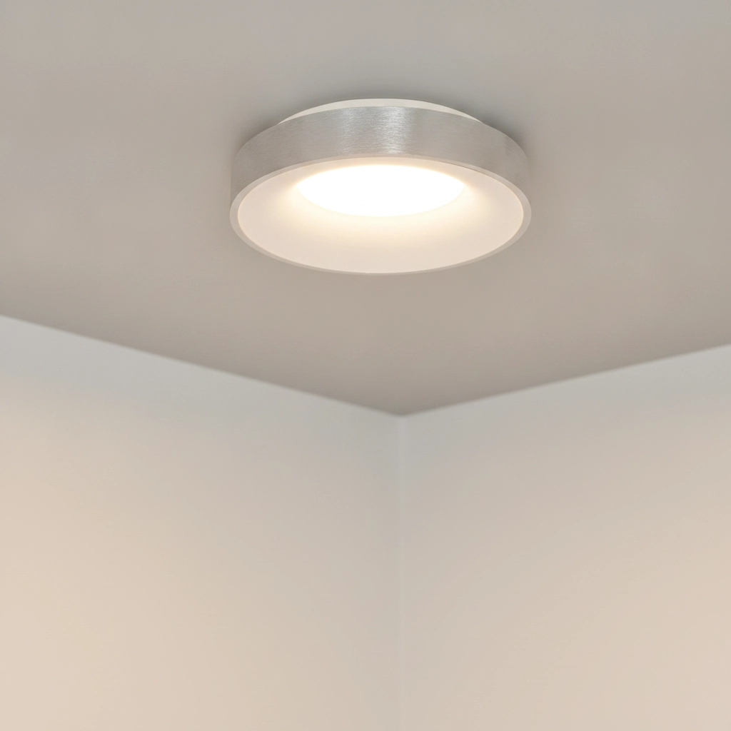 Ceiling lamp Rando Thin silver grey Ø 38cm