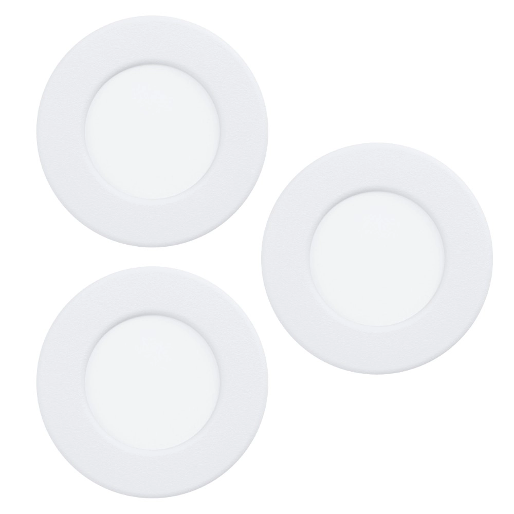 IP44 recessed spotlight Fueva 6-Z Zigbee - white - Ø 8.8cm