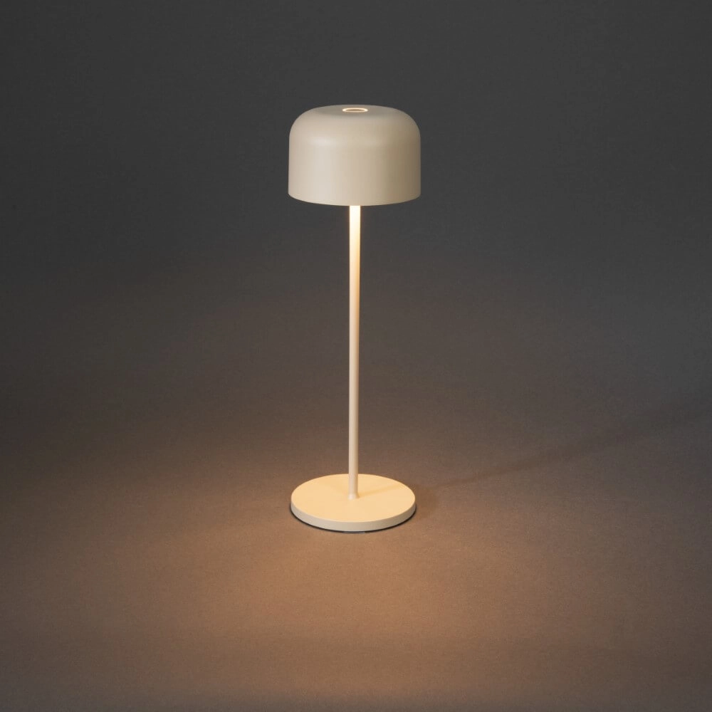 Sand-colored table lamp Lille Rechargeable KonstSmide 7318307834338