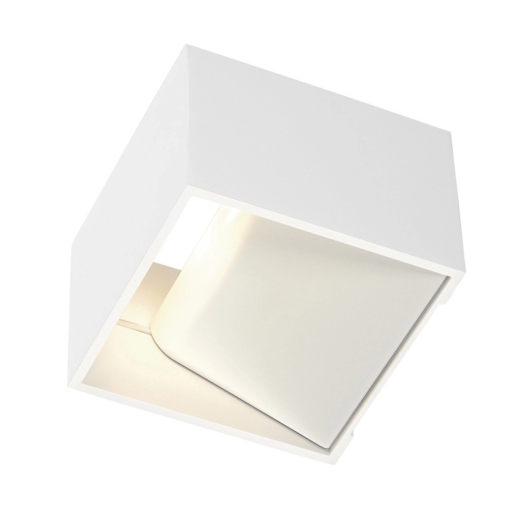 Wall lamp Logs Up - Down square white