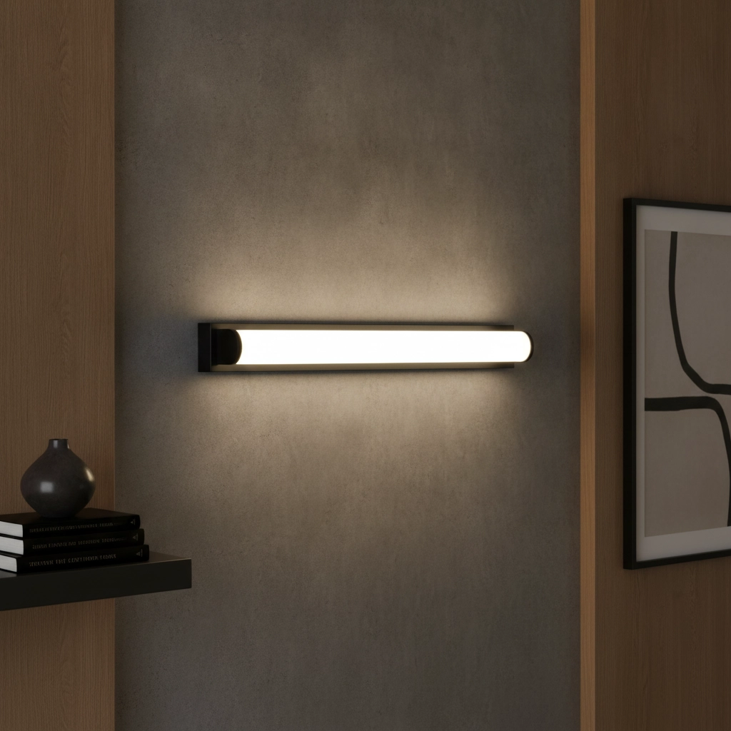 Mirror lamp Salto black