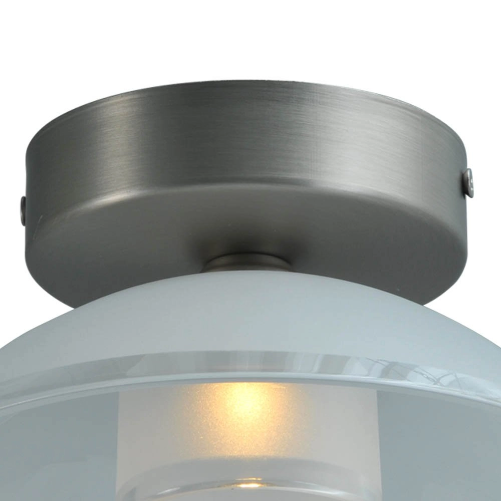 LED flush ceiling light Melani metallic gray Masterlight 8718121212647