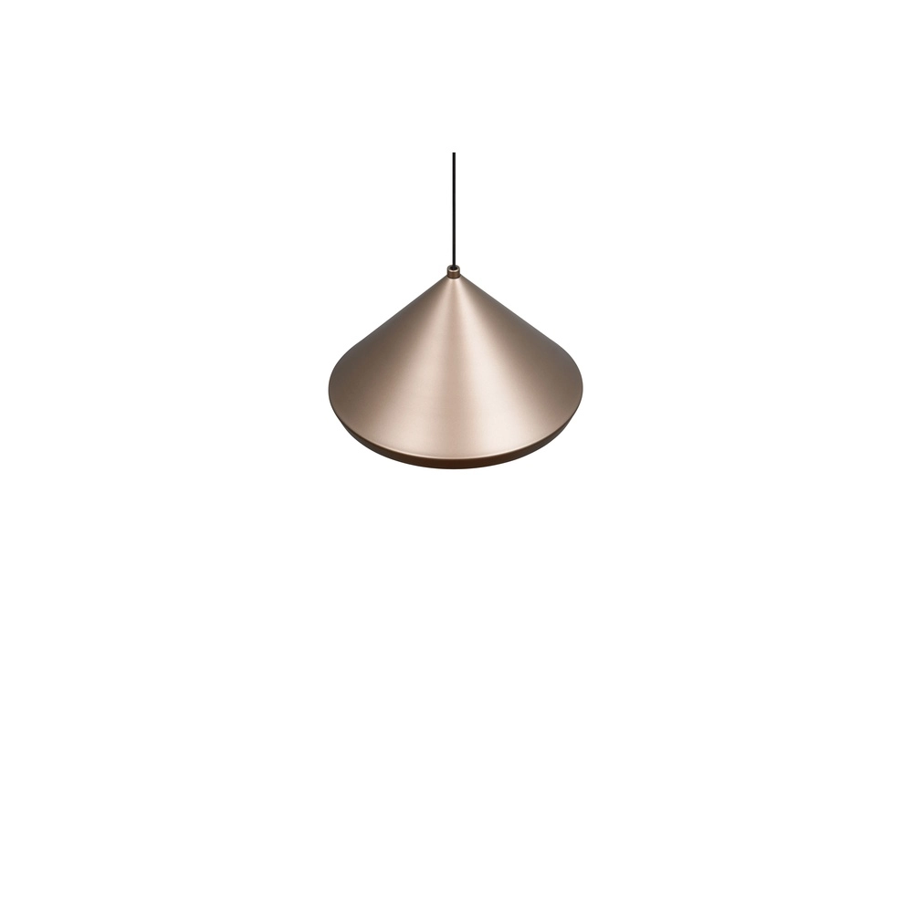 Modern pendant lamp Laguna Ø 18cm coffee brown Trio 4017807671070