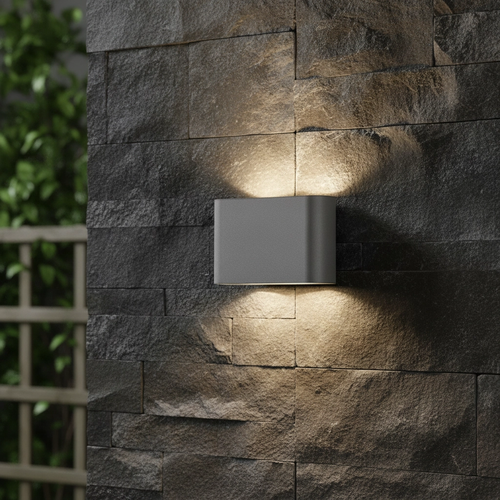 Sleek wall spotlight Soho M grey