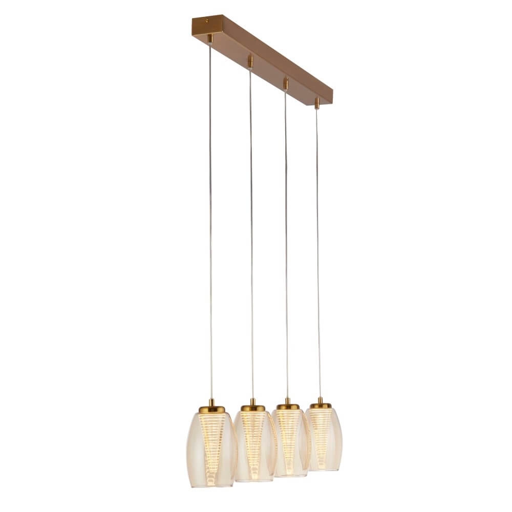 4-light pendant lamp Cyclone bronze Searchlight 5053423243269