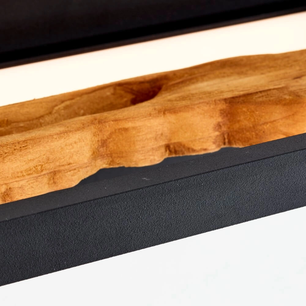 LED bedside lamp Chaumont with wood Brilliant 4004353411779