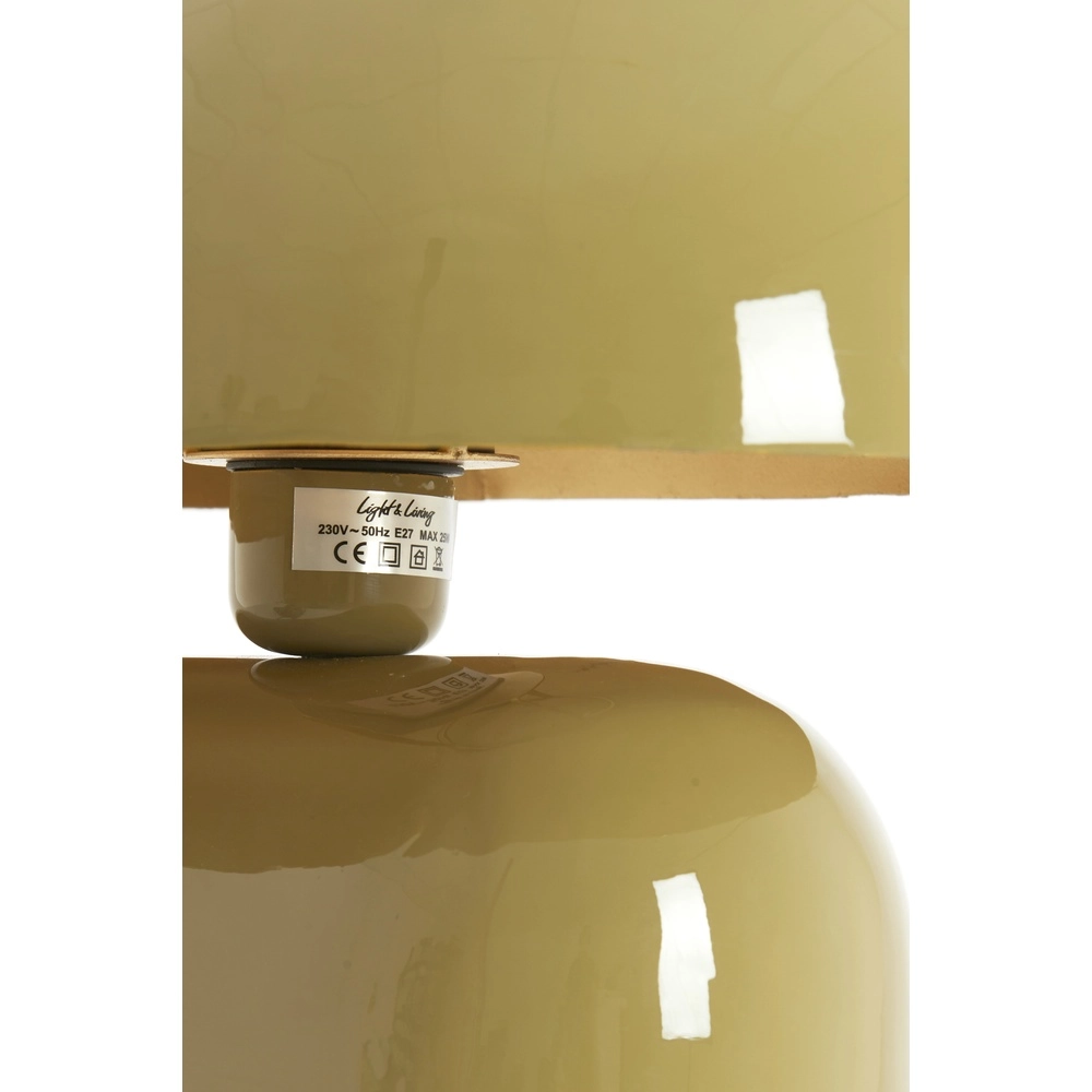 Table lamp Todd oval - gloss taupe Light & Living 8717807818920