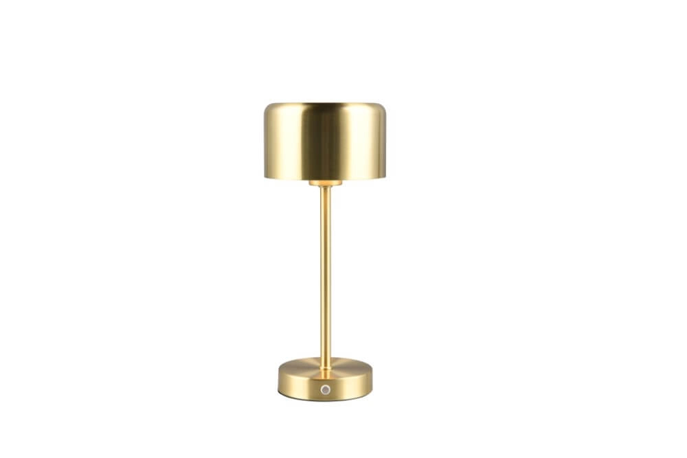 Rechargeable table lamp Jeff matte gold