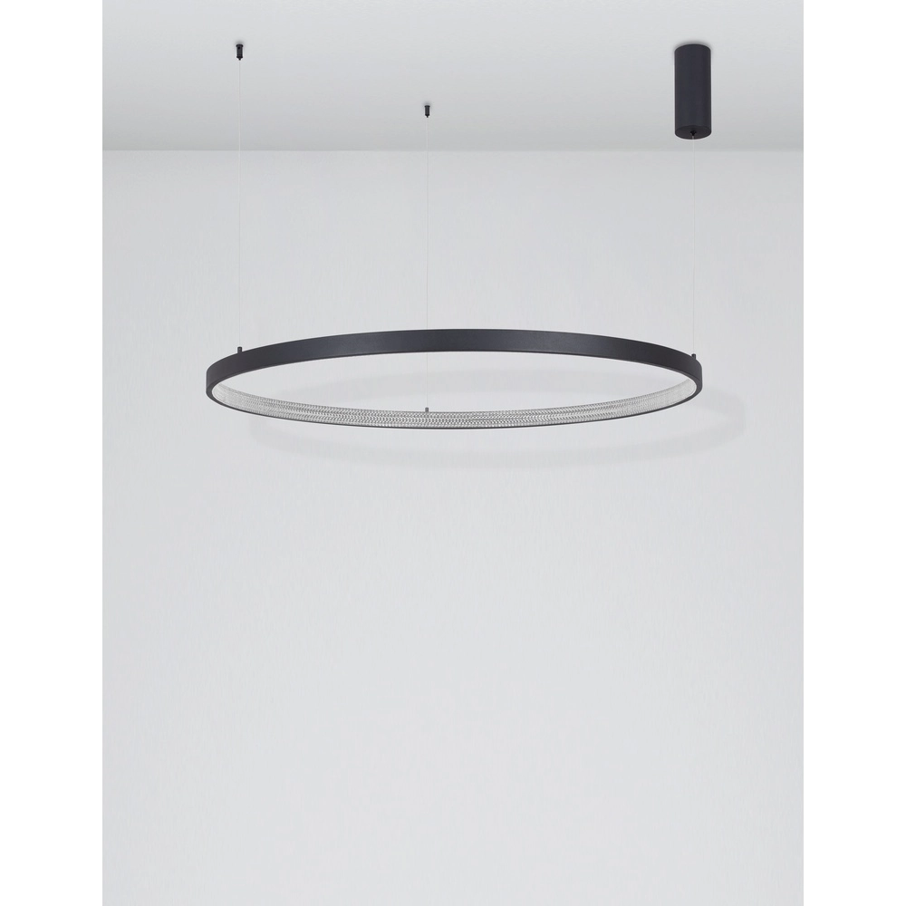Pendant lamp Preston black Ø 110cm Lyora 5212017429193