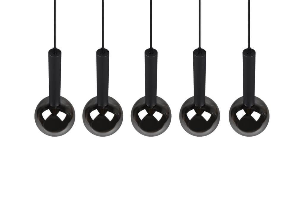 5-light hanging lamp Clayton black Trio 4017807522471