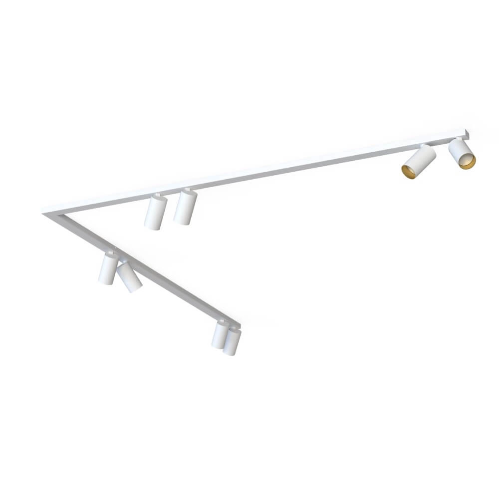 8-spot ceiling spotlight Mono 2x 150cm
