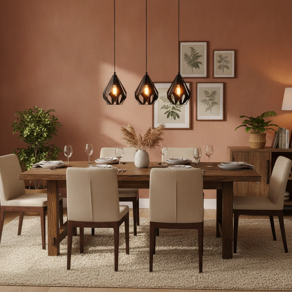 Black pendant lamp Carlton 5 3-light
