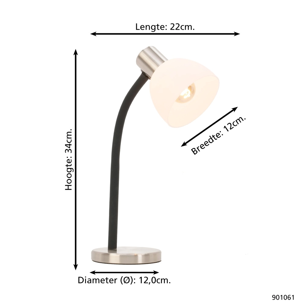 Sleek desk lamp Macere Stainless steel Eglo 9008606304325