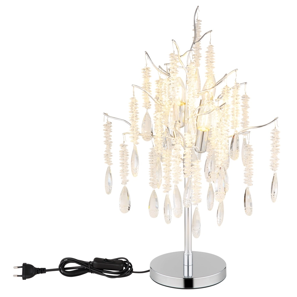 Table lamp Kinga silver grey Globo 9007371579006