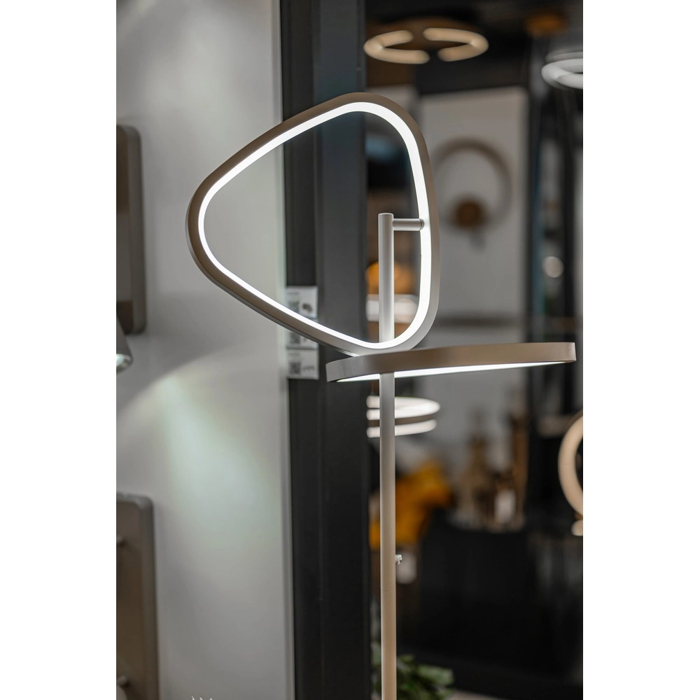 Modern floor lamp Leporano sand brown Eglo 9008606391226