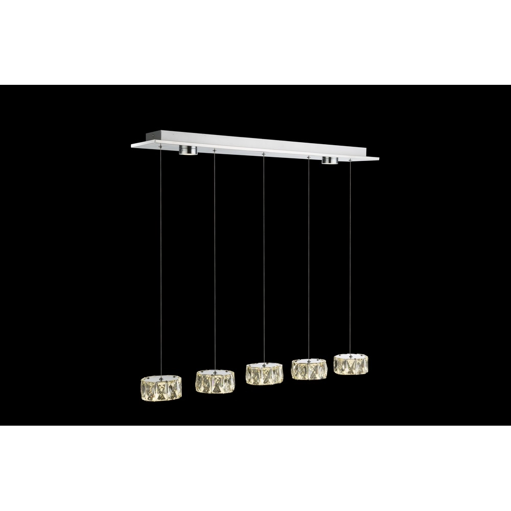4-light pendant lamp Amur chrome Globo 9007371342068