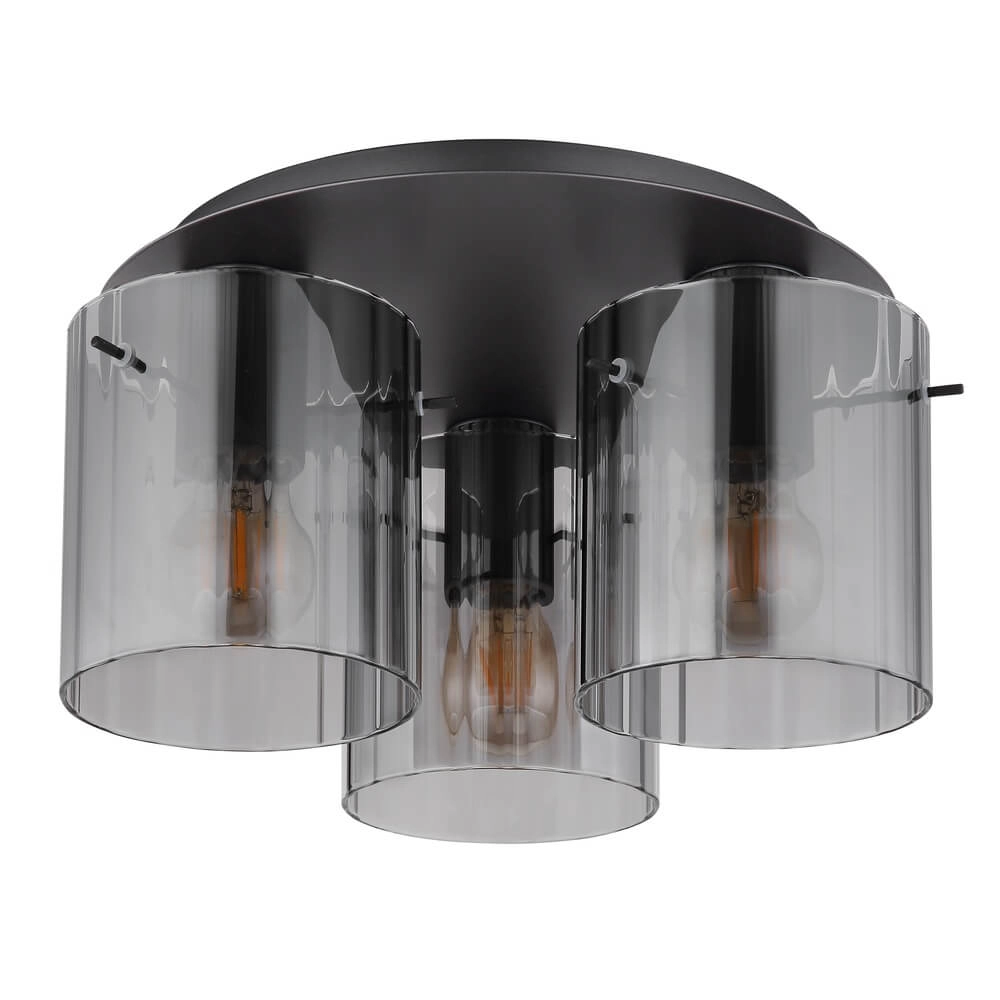 Ceiling lamp Tulivar Design Smoke glass 3-lights Globo 9007371456901