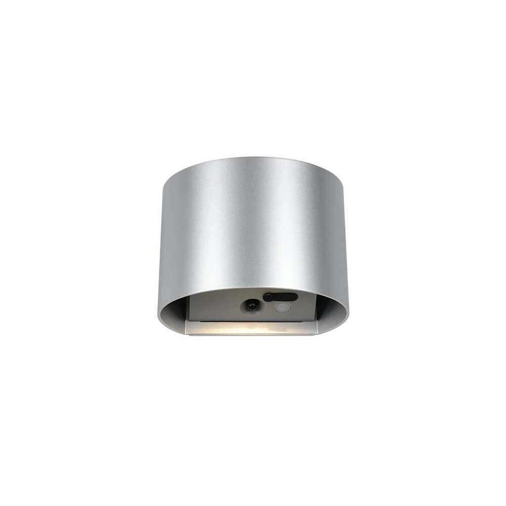 Rechargeable wall lamp Genie silver-grey with sensor Trio 4017807636338