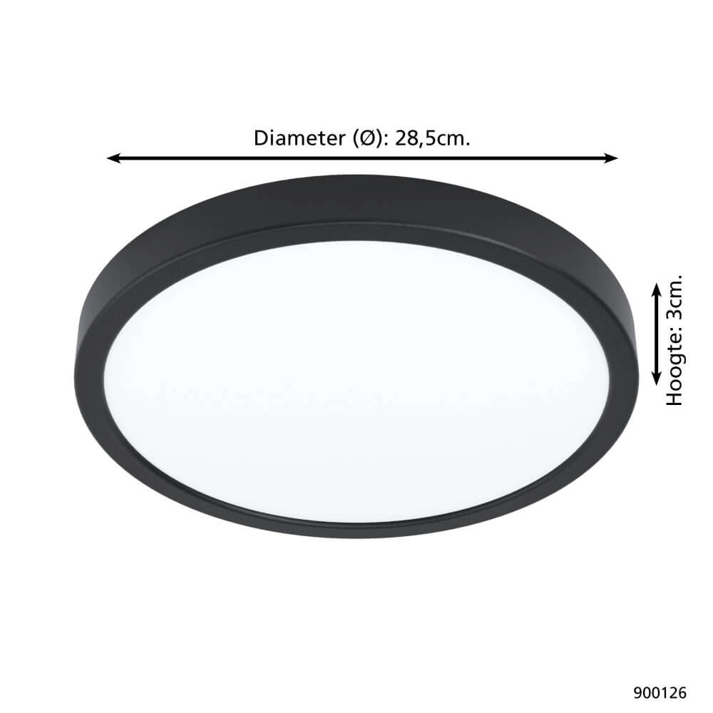 Ceiling lamp Zigbee Argolis-Z Ø 28.5cm black Eglo 9008606232505