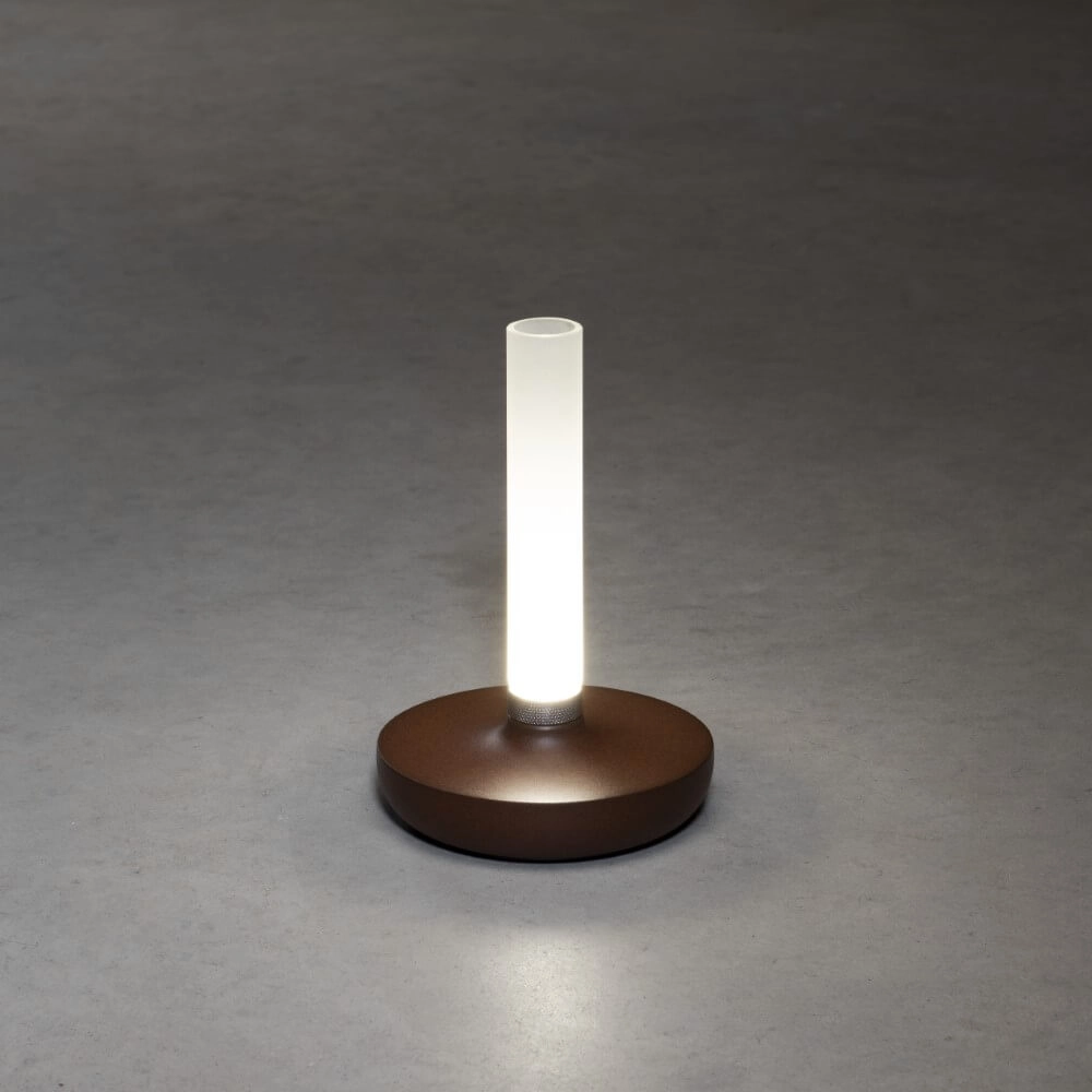 Rechargeable table lamp Biarritz rust brown KonstSmide 7318308279732